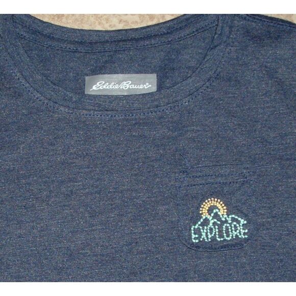 NEW Girls Sz XS (5/6) Multicolored Long Sleeve Tee Shirt 3 Pc Lot EDDIE BAUER - Picture 4 of 10